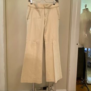 Banana Republic cotton pant with satin trim
